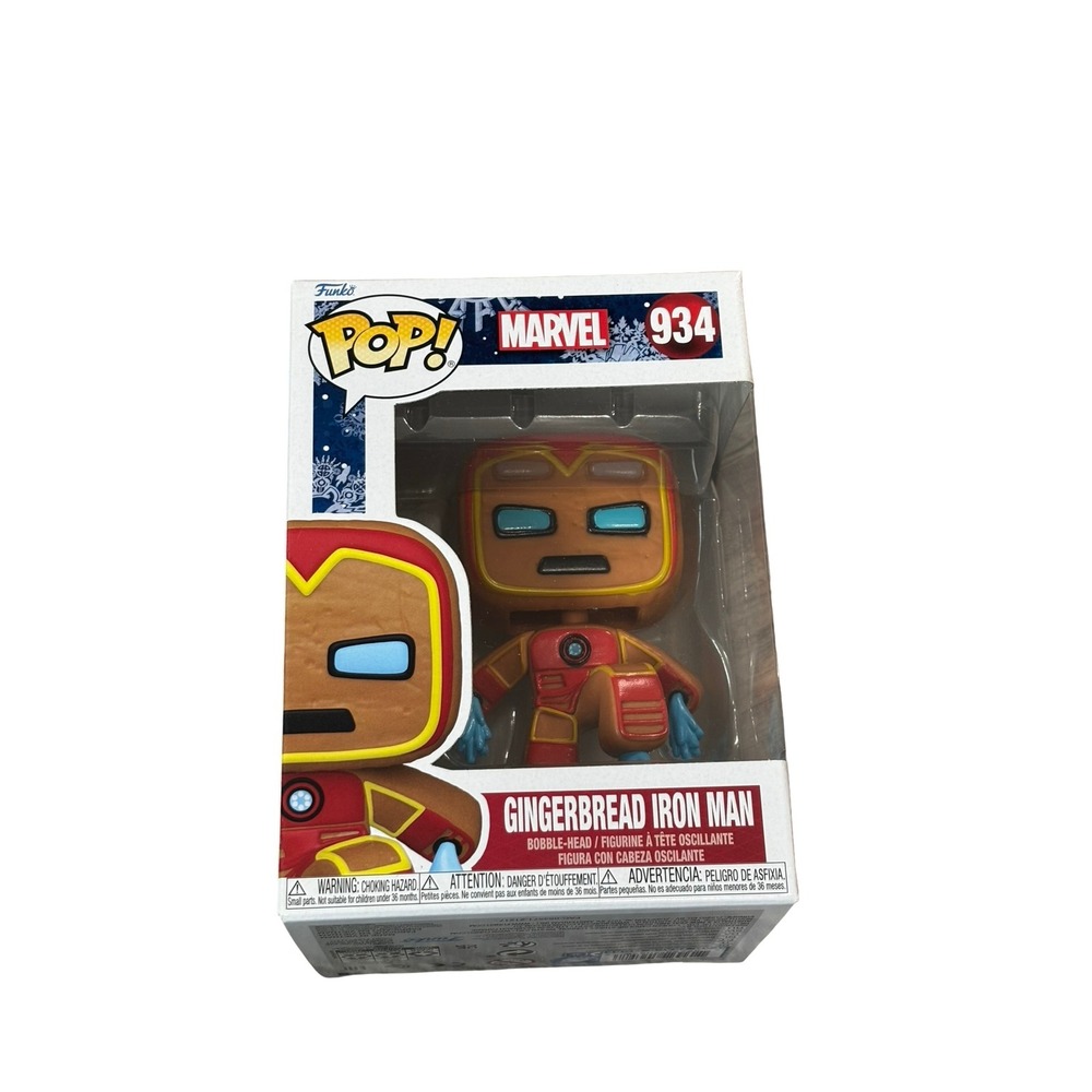 Funko Pop Marvel Gingerbread Iron Man 934 Holiday Vinyl Figure Bobblehead